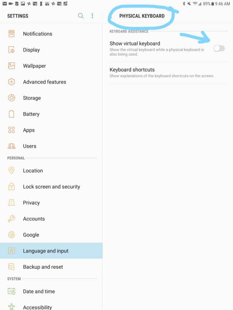 How to Pair IDWedgeBT with Samsung Tab2